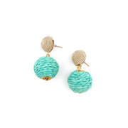 Sachi Turquoise Waters Earrings - Single Bead Drop