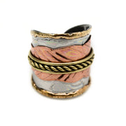 Mixed Metal Cuff Ring