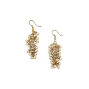 Sachi Chromatic Hues - Natural Dangle Cluster Earrings