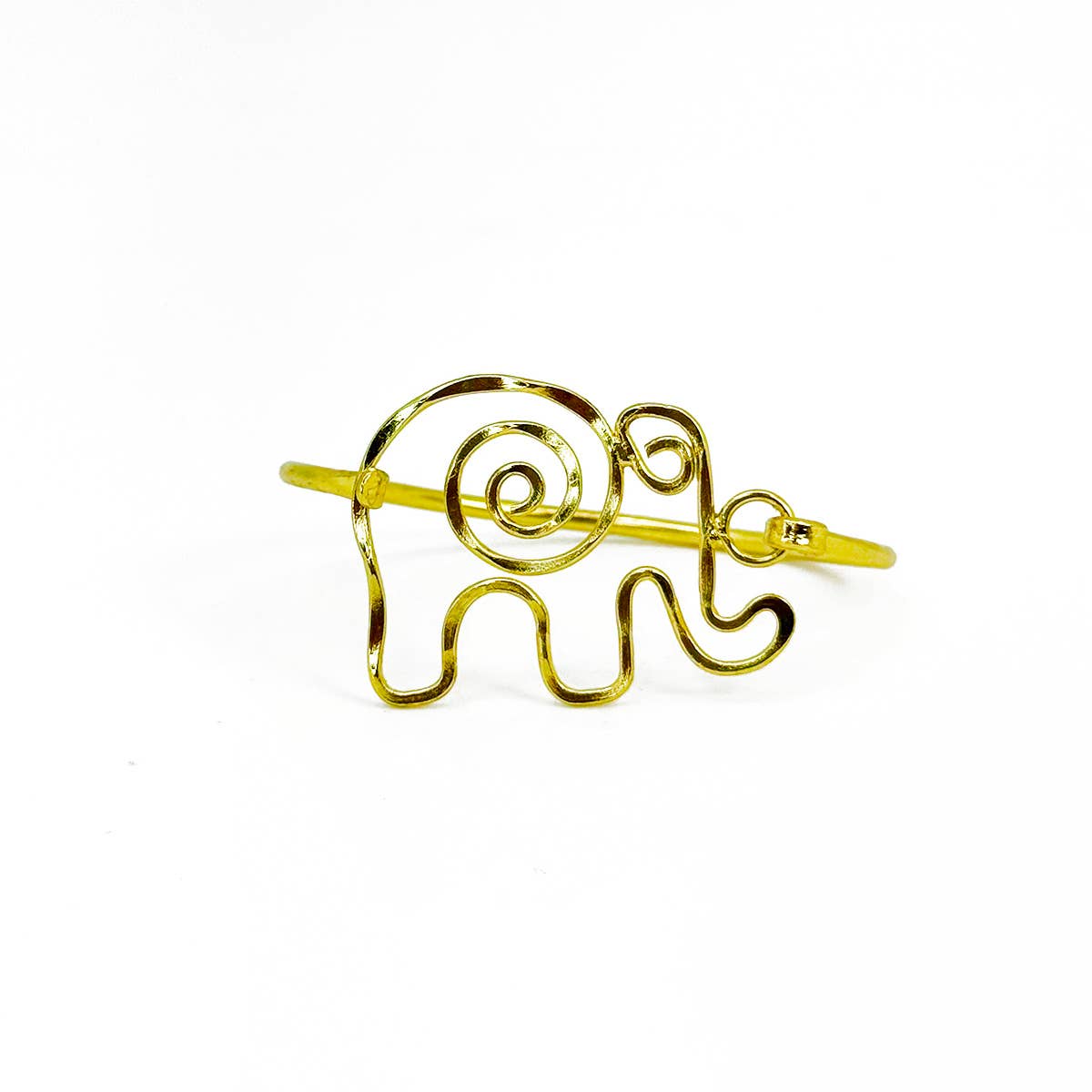 Handcrafted Gold Plated Elephant Bracelet