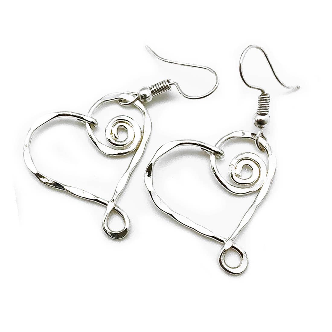 Silver Plated Earrings - Smaller Size Heart