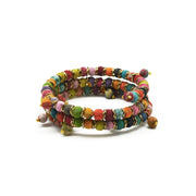 Aasha Kantha Beaded Ends Handcrafted Bracelet