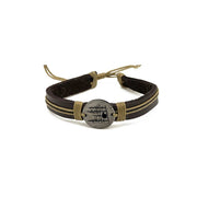 Pull Tie Leather Bracelet - Bear in the Woods