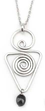 Banjara Onyx Triangle Necklace