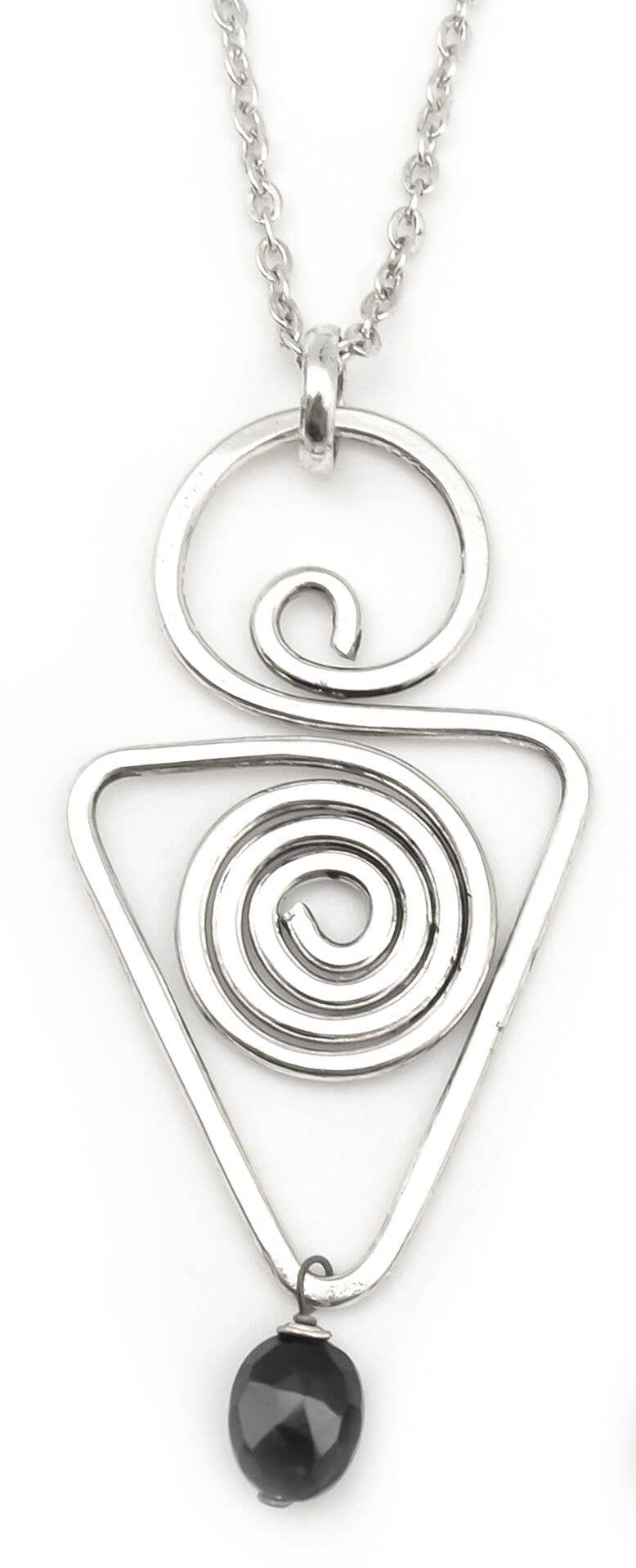 Banjara Onyx Triangle Necklace
