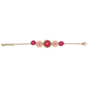Sachi Cerise Collection Bracelet - Five Beaded Discs