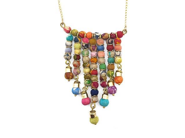 Aasha Kantha Handcrafted Dangling Beaded Long Necklace