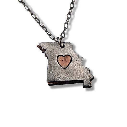 Home State Jewelry - Pewter State Necklace