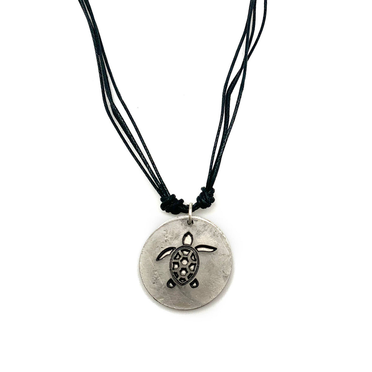 Pewter Necklace - Tortoise Circle
