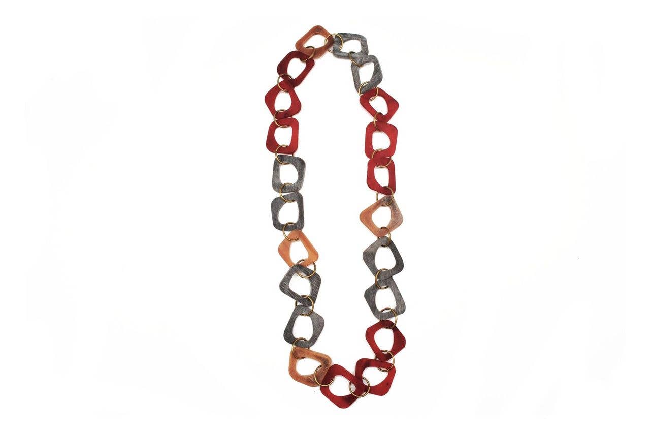 Omala Autumn Neutrals Collection Necklace - Abstract Shapes