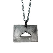 Home State Jewelry - Pewter Necklace - Colorado & Mountain