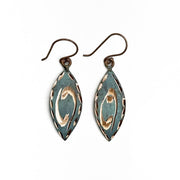 Patina Spiral of Spruce Earrings