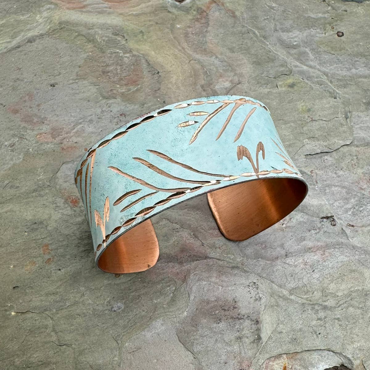 Patina Frosted Flora Cuff