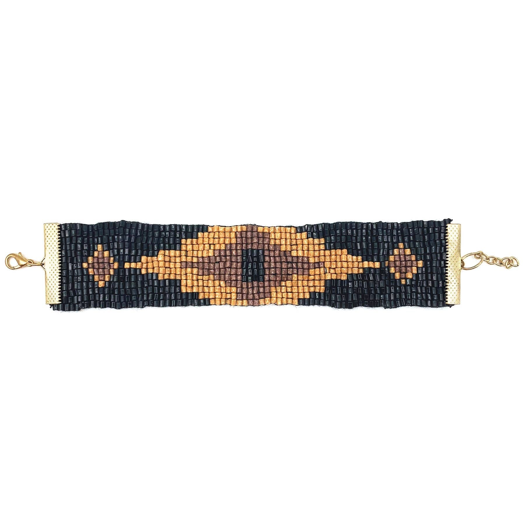 Sachi Beaded Safari Bracelet - Large Hexagon Bead Design