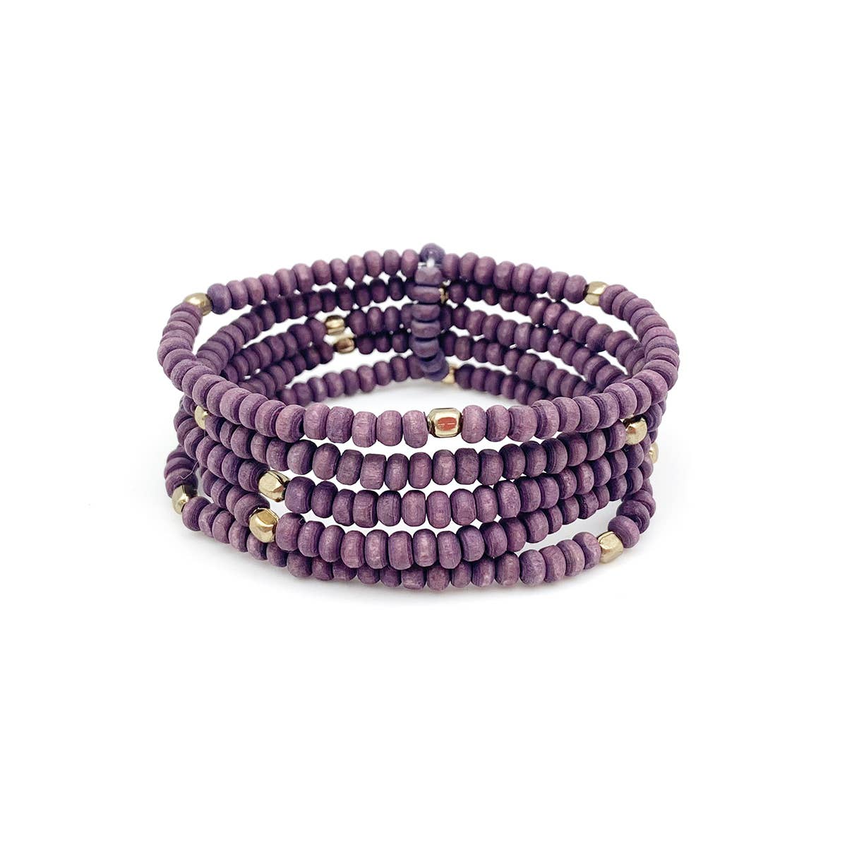 Sachi Chromatic Hues - Purple Multi-Strand Bracelet