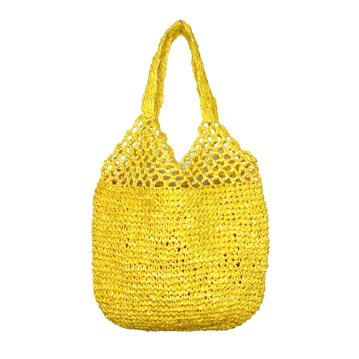 Mira Versatile Woven Raffia Tote Bag - Yellow