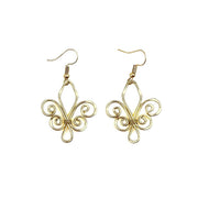 Gold Plated Earrings - Smaller Size Fleur-de-Lis