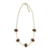 Sachi Beaded Safari Necklace - Five Mini Beaded Charms