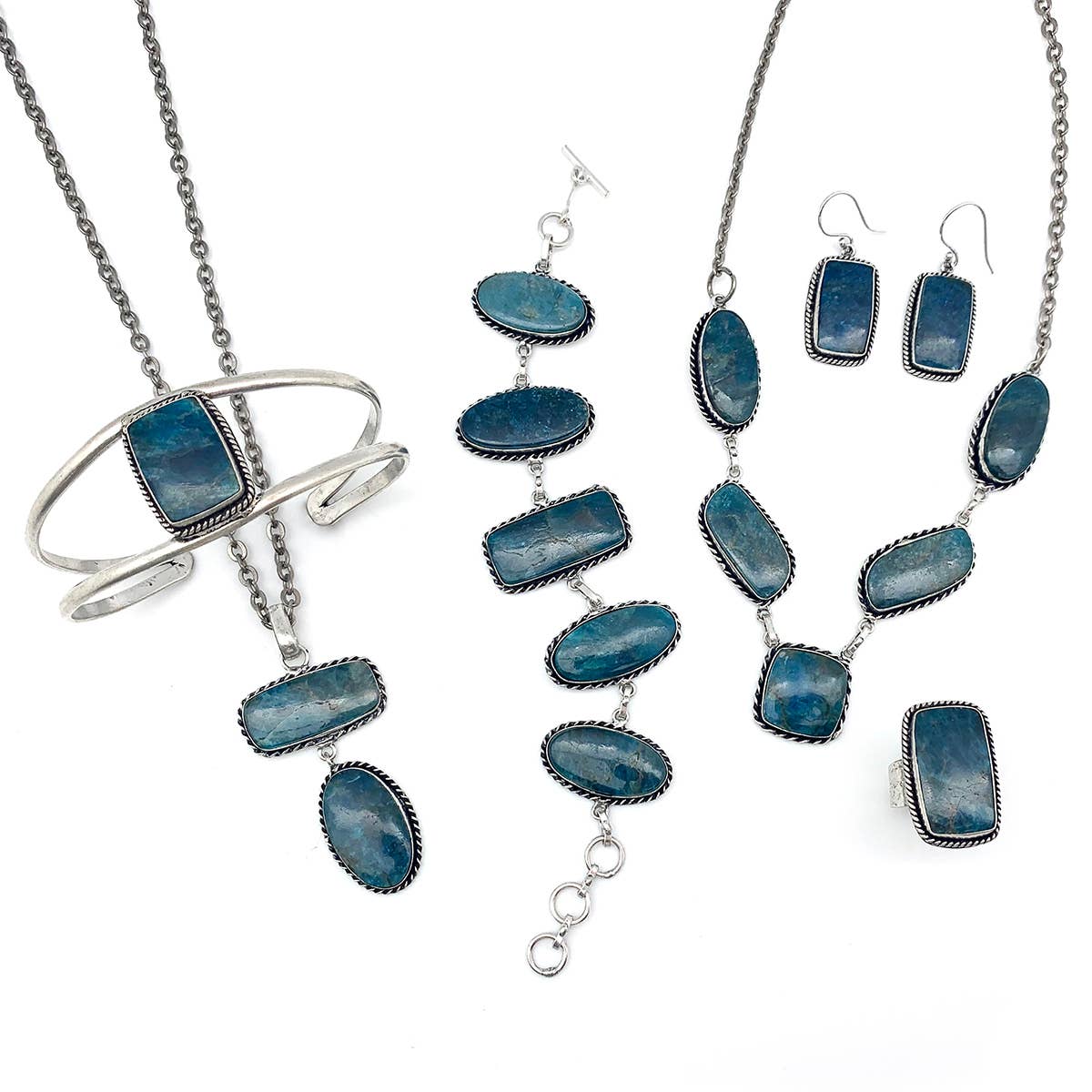 Kashi Semiprecious Stone Earrings - Apatite