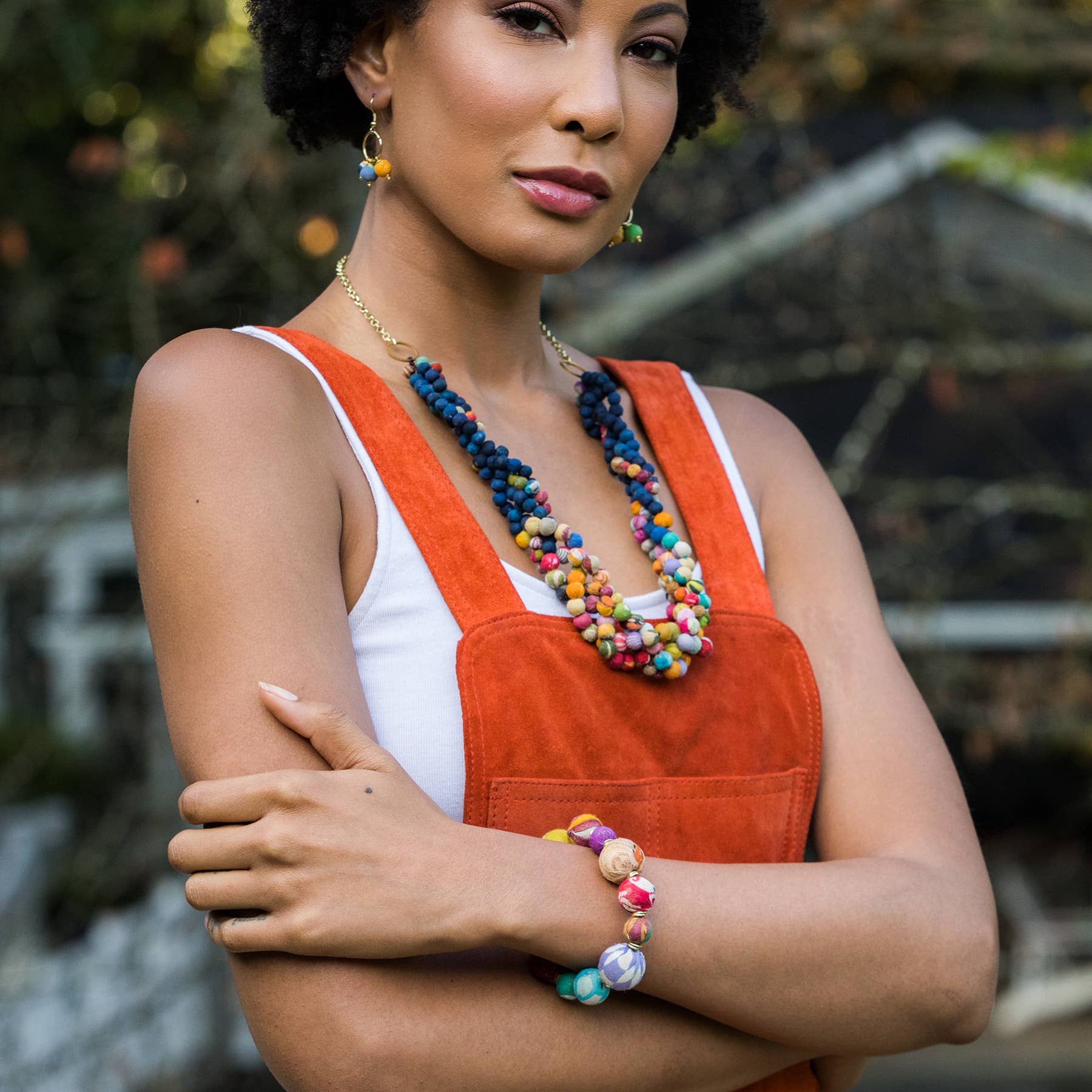 Aasha Mixed Sized Beads Bracelet