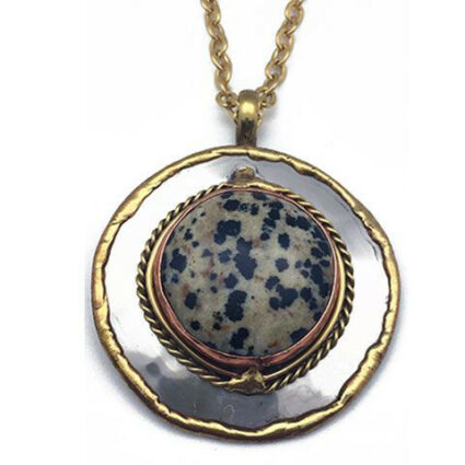Dalmatian Jasper Janya Pendant Necklace