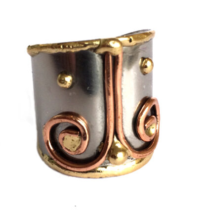 Mixed Metal Cuff Ring