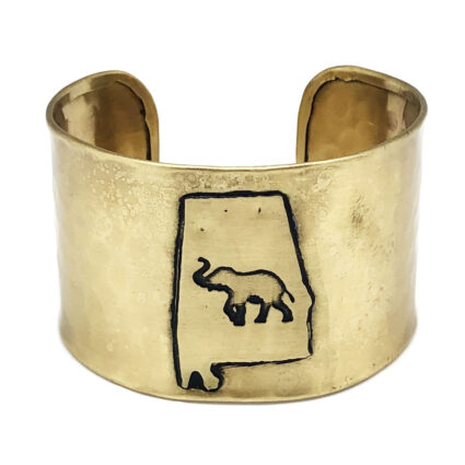 Alabama- State outline with elephant