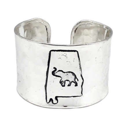 Alabama- State outline with elephant
