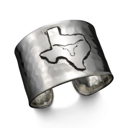 Texas - State outline with Long horn