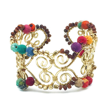 Aasha Hearts Beaded Bracelet