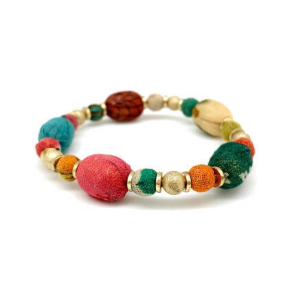 Aasha Stacking Bracelet - Oval and Circle Beads