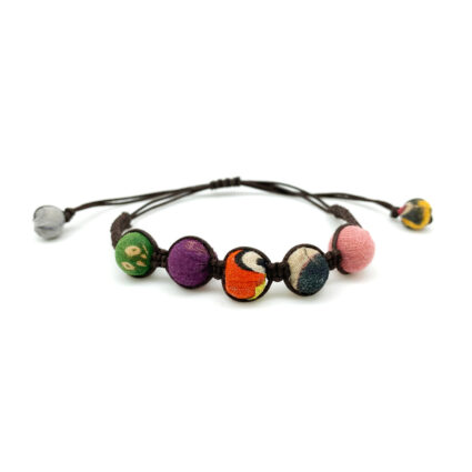 Aasha Stacking Bracelet - Medium Beads Pull Tie