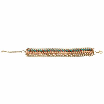 Sachi Warp & Weft Collection Bracelet - Woven Chain Bracelet