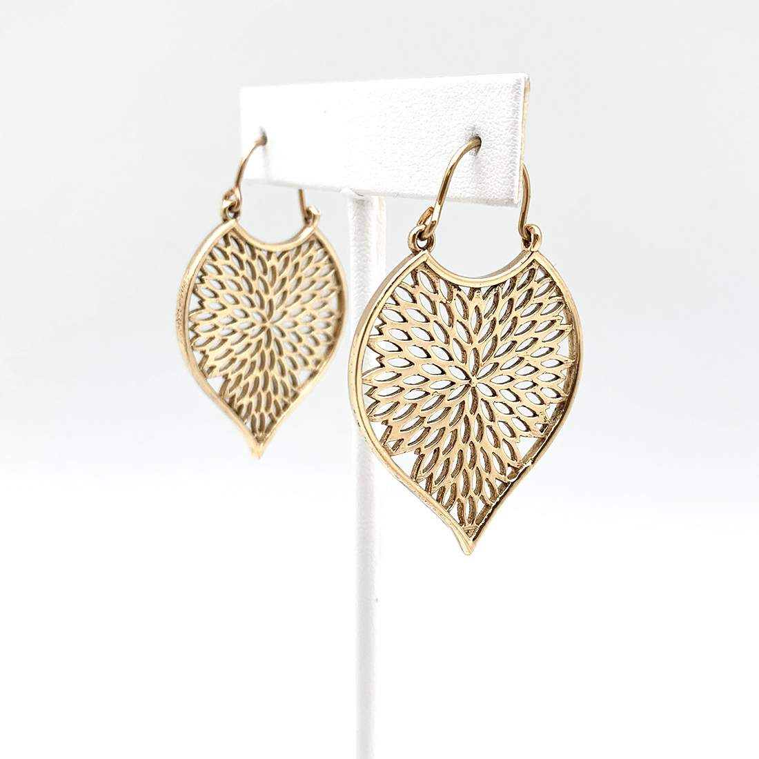 Tanvi Collection Earrings - Gold Cascading Petals