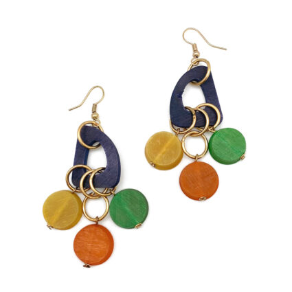 Omala Rainbow Collection Earrings - Abstract and Circles