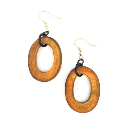 Omala Autumn Neutrals Collection Earrings - Yellow Links
