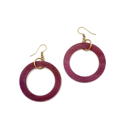 Omala Rosy Cheeks Collection Earrings - Open Hoops