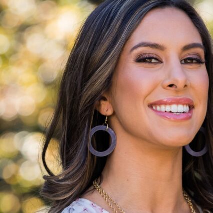 Omala Primrose and Plum Collection Earrings - Open Hoops