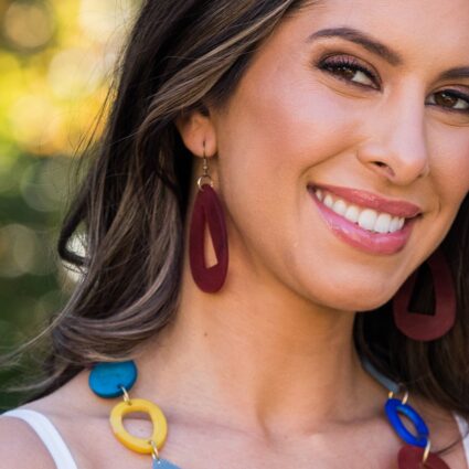 Omala Rainbow Collection Earrings - Teardrop & Triangle