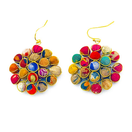 Aasha Beaded Circle Earrings
