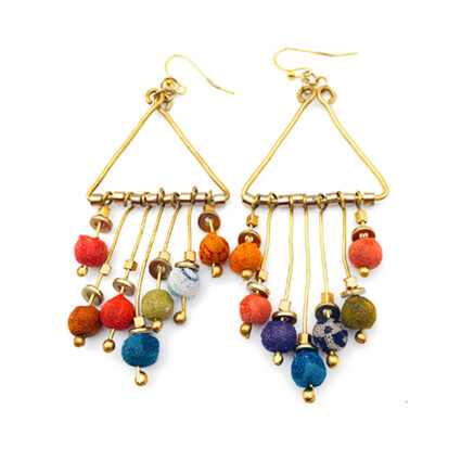 Aasha Dangling Beads Earrings