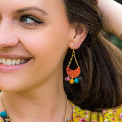 Aasha Dangling Beads Earrings