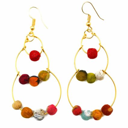 Aasha Rows of Beads Earrings