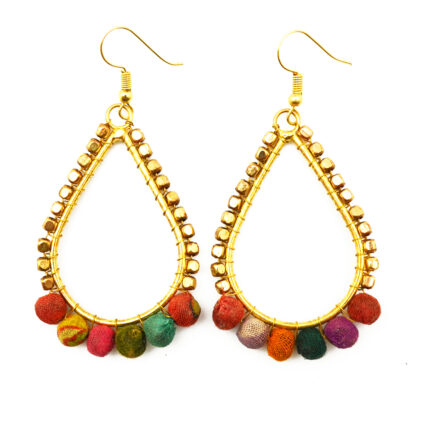 Aasha Open Teardrop Earrings