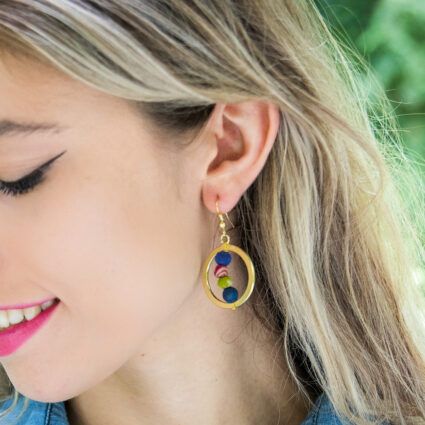 Aasha Row of Beads Earrings
