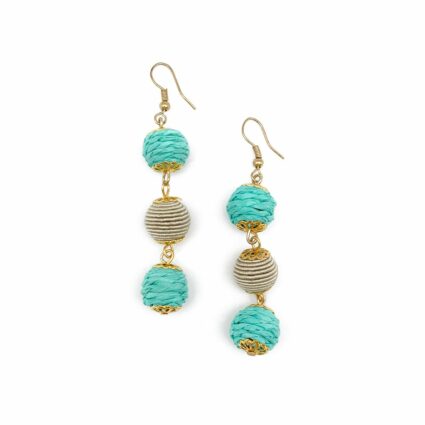 Sachi Turquoise Waters Earrings - Three Small Circles