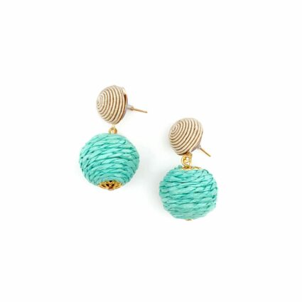 Sachi Turquoise Waters Earrings - Single Bead Drop