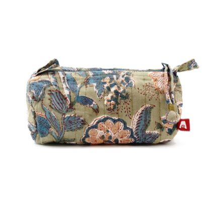 Serenity Personal Accessory Bag - Block Printed Cotton