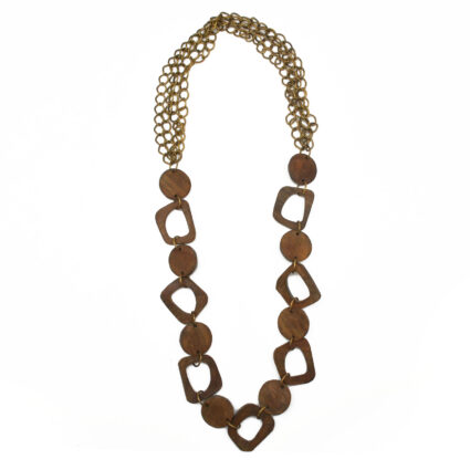 Omala Autumn Neutrals Collection Necklace - Beads and Chains