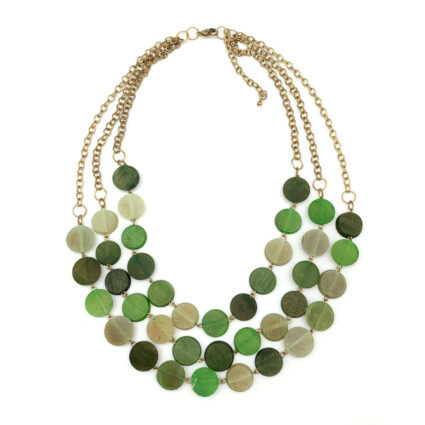 Omala Verdant Collection Necklace - Circular Rows